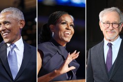 Barack Obama Michelle Obama Steven Spielberg SA Cosby