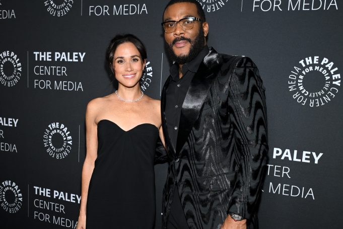 Meghan, Duchess of Sussex, Tyler Perry at The Paley Gala Honoring Tyler Perry at Beverly Wilshire, A Four Seasons Hotel on December 4, 2024 in Los Angeles, California.