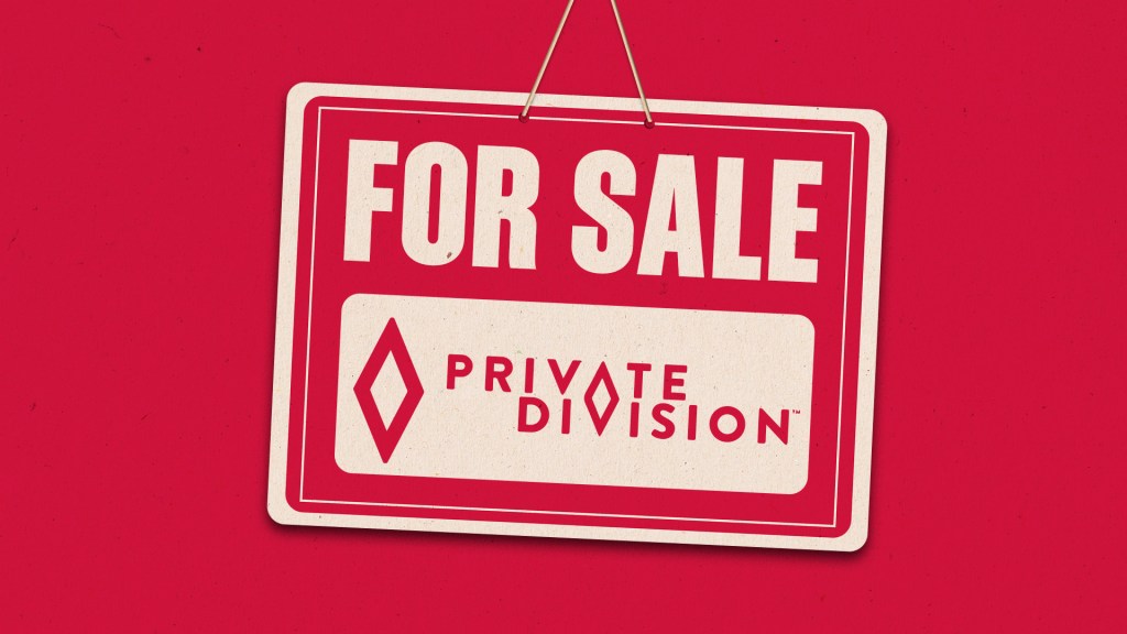 For sale sign with the Private Division logo on it