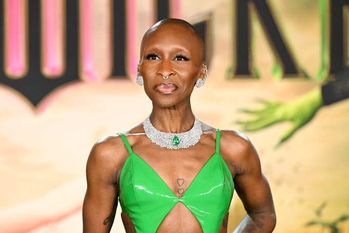 Cynthia Erivo at the "Wicked" Los Angeles Premiere at the Dorothy Chandler Pavilion on November 9, 2024 in Los Angeles, California.