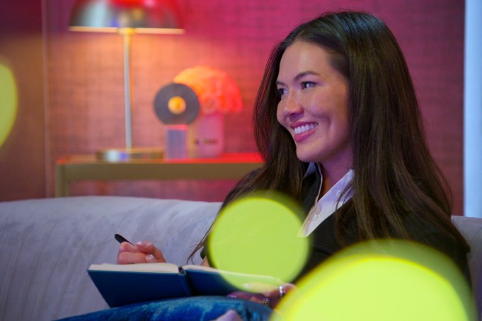 Love is Blind. Taylor Krause in episode 702 of Love is Blind. Cr. Courtesy of Netflix © 2024