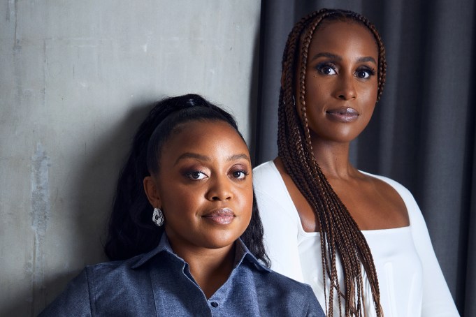 Quinta Brunson and Issa Rae photographed at Variety's Night in the Writers Room 2022