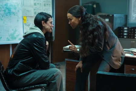 Laysla De Oliveira as Cruz Manuelos and Zoe Saldana as Joe In Special Ops: Lioness, episode 7, season 1, streaming on Paramount+, 2023. Photo Credit: Luke Varley/Paramount+